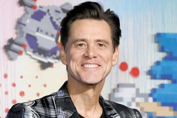 Jim Carrey photographed at the 'Sonic The Hedgehog' Special Screening at the Regency Village Theatre on February 12, 2020 in Westwood, California. 