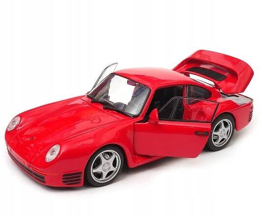 Porsche 9591:24 WELLY 24076 červená