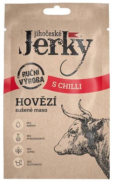 Jihočeské Jerky Hovězí s chilli 20 g