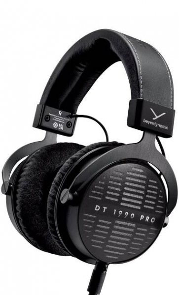 beyerdynamic DT 1990 PRO MKII Over-Ear studiová sluchátka v černé barvě. Otevřená konstrukce, zásuvný kabel