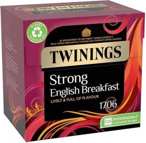Twinings Černý čaj ENGLISH STRONG BREAKFAST 120 sáčků 375 g