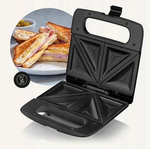TOUSTOVAČ SENDVIČOVAČ SANDWICH ELEKTRICKÝ LED 750W Komunikace kontrolka kontrolka připravenosti