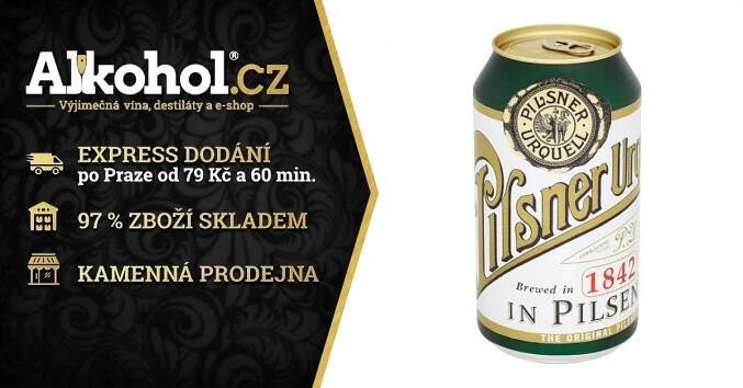 Pilsner Urquell 12° 0,75l 4,4% Plech