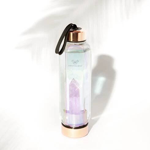 Crystallove Crystal Water Bottle skleněná láhev na vodu