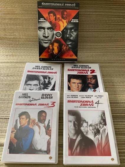DVD kolekce Smrtonosná zbraň, legendární Gibson a Glover