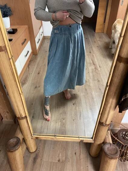 Vintage Riflová sukně midi S Lee Cooper  - Dámské oblečení