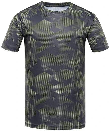 ALPINE PRO Pánské funkční triko QUATR neon safety yellow varianta pb M, Žlutá