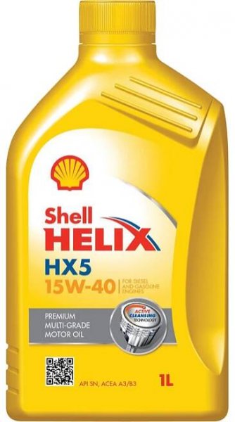 Motorový olej SHELL Helix HX5 15W40 1l, 550046277