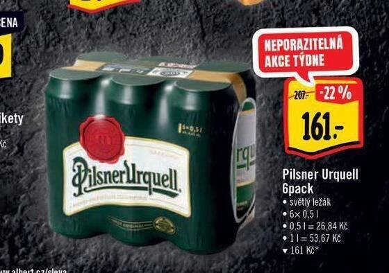 Pivo pilsner urquell nabídky v Albert