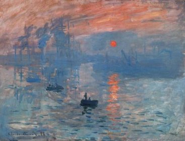 Obraz: Claude Monet - Imprese, východ slunce