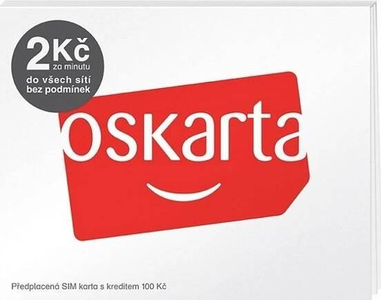 OSKARTA předplacená SIM karta s kreditem 100 Kč od 129 Kč - Heureka.cz