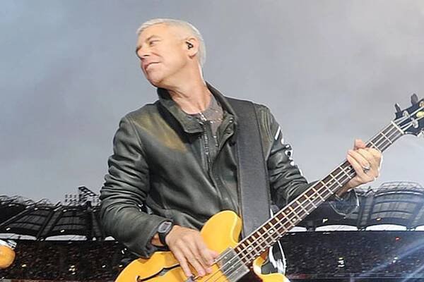 Adam Clayton  at a U2 gig in Croke Park. Photo: Damien Eagers