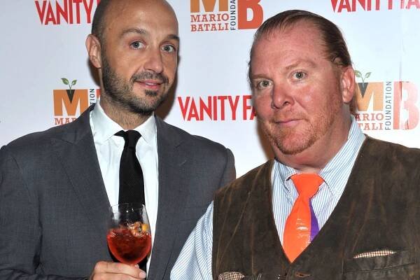 Joe Bastianich (left) and Mario Batali