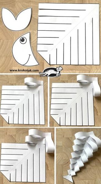 krokotak | Mermaid and fish- kids crafts | Crafts for kids, Art for kids, Animal crafts for kids