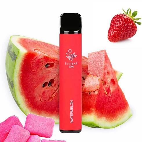 Obrázek z Elf Bar 1500 - Strawberry Watermelon Bubblegum 