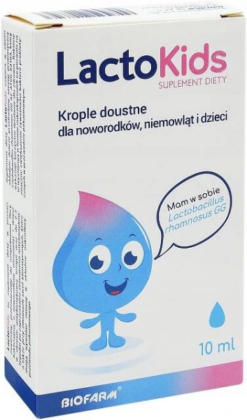 Doplňky stravy pro děti Biofarm LactoKids kapky 10 ml bez příchuti