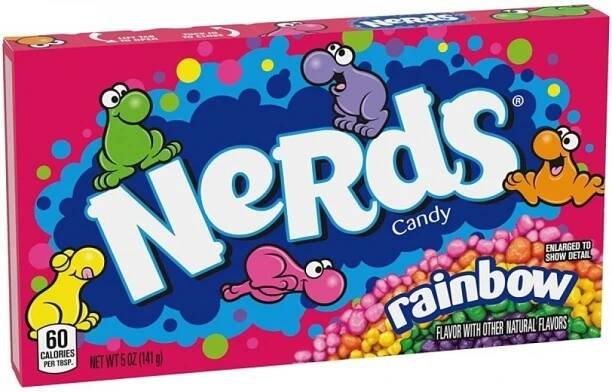 Nerds candy - sladkokyselé dražé s ovocnými příchutěmi - 141,7g Wonka