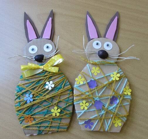 velikonoční zajíc | Easter crafts for kids, Easter crafts, Spring ...