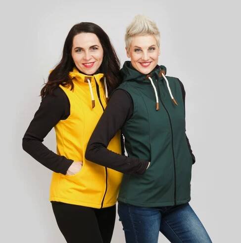 Dámská hořčicová softshell vesta