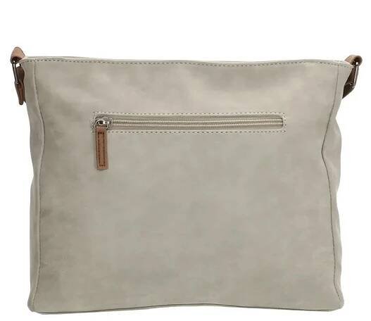 Šedá dvoubarevná crossbody kabelka přes rameno 