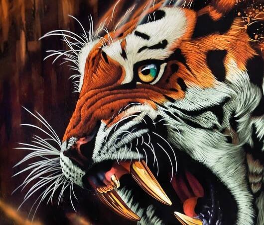 Sonny's tiger mural for Amsterdam Street Art Museum | TO THE BONE