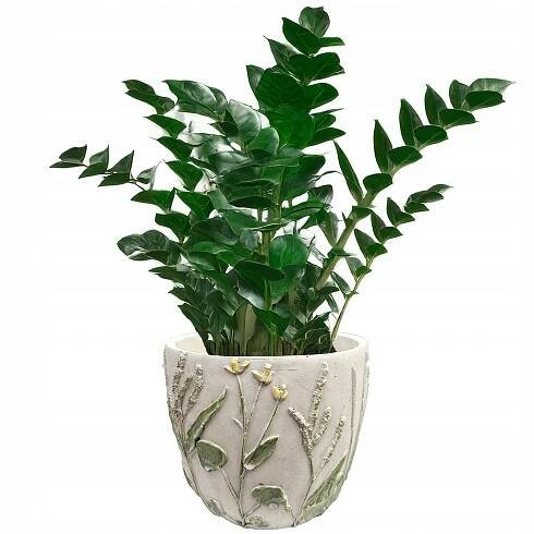 KVĚTINÁČ NA BALKON BYLINKY VELKÝ 18 cm betonově šedý parapet bonsai obal