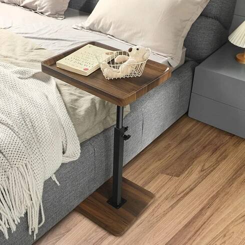 PŘENOSNÝ MOBILNÍ KONFERENČNÍ STOLEK NA KOLEČKÁCH POD POHOVKU POSTEL STŮL 45-80 cm Šířka nábytku 40 cm