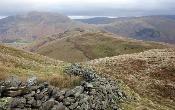 Climbing the Eastern Wainwright Fells from Patterdale in the Lake District, Arnison Crag, Birks & St Sunday Crag. 