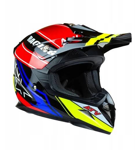 AV HORN MOTOCYKLOVÁ PŘILBA RACING CROSS QUAD BRÝLE L Obvod hlavy 59–60 cm