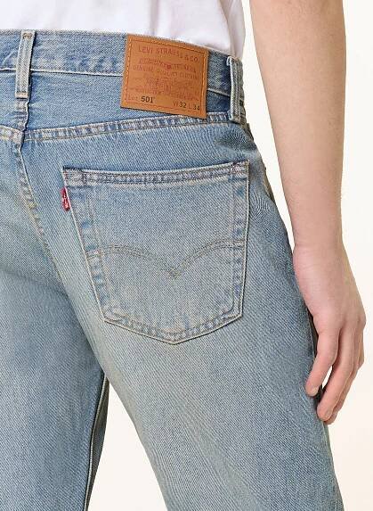 Levi's® Džíny 501 Regular Fit: 43 Med Indigo - Worn In