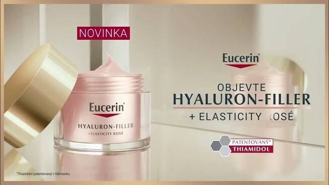 _label_product_video EUCERIN HYALURON-FILLER+ELASTICITY denní krém Rosé SPF30 50ml