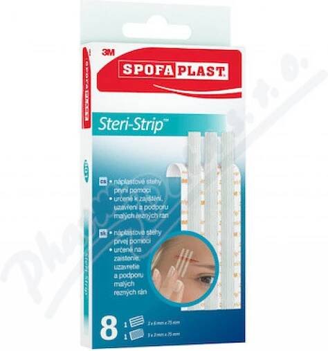3M Spofaplast 801 Steri-Strip náplasťové stehy 8 ks