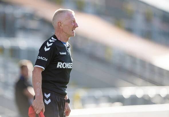 Tony Martin, touch judge, at a Huddersfield Giants v Leeds Rhinos match.