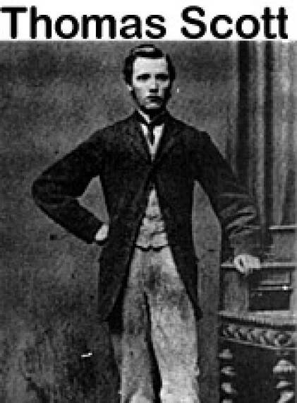 Thomas Scott Posing for Picture