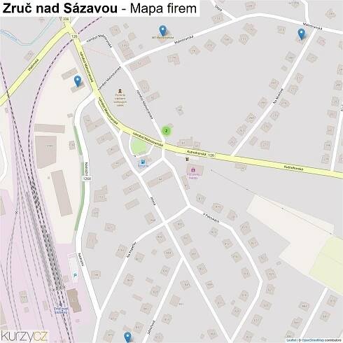 Zruč nad Sázavou - mapy | Kurzy.cz