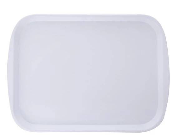 Bílý plastový servírovací tác ORION 36×27 cm