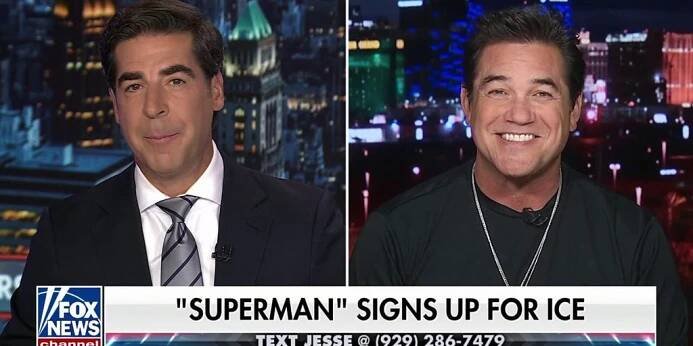 Dean Cain tells Jesse Watters he'll be sworn in as an ICE agent ASAP