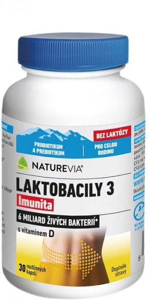 Swiss NatureVia Laktobacily 3 Imunita 30 tob.