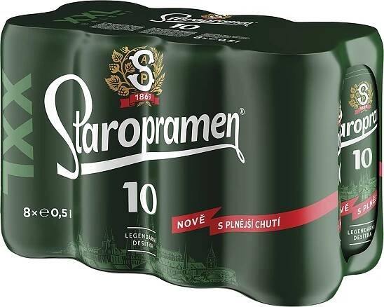 Staropramen 10° 8x 0,5 l plech od 179 Kč