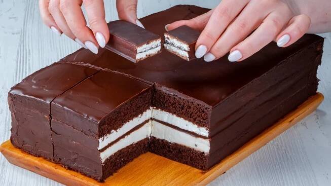 Recept na domácí dort Kinder Pingui - Fantastický nepečený dezert!