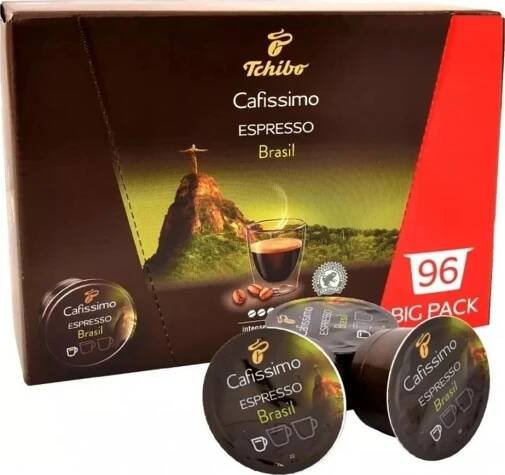 Tchibo Cafissimo Espresso Brazil BOX 96 ks ⇒ 739 Kč - ✔️ Tchibo kapsle do Cafissimo a Caffitaly system | Nejkafe.cz