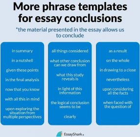templates for essay conclusions