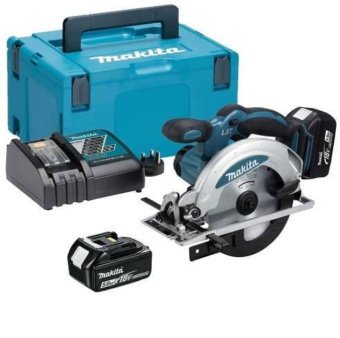 MAKITA - DOLMAR | autorizovaný e-shop - Makita DSS610RTJ - Aku okružní pila 165mm Li-ion LXT 18V/5,0 Ah,Makpac - Makita