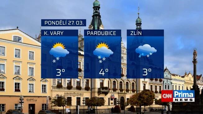 Počasí během soboty 25. 3. 2023