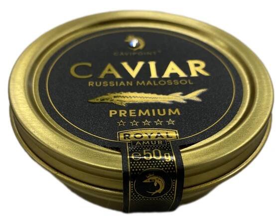 Kaviár černý Royal Diamand 50g (plech) Cavipoint