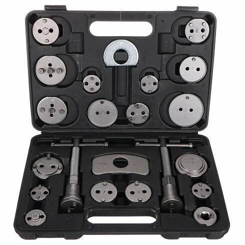 Stlačovák brzdových pístů MECHANIC BRAKE SET BLACK 22, sada 22ks SIXTOL SX1250