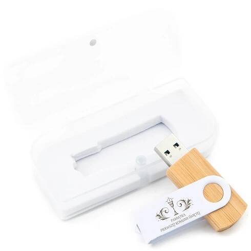 PENDRIVE SVATÉ PŘIJÍMÁNÍ VÁNOCE 128 GB + BOX + GRAVÍROVACÍ DŘEVĚNÝ flash disk pro svaté přijímání