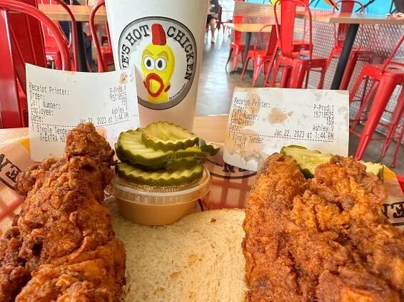 Dave's Hot Chicken tenders