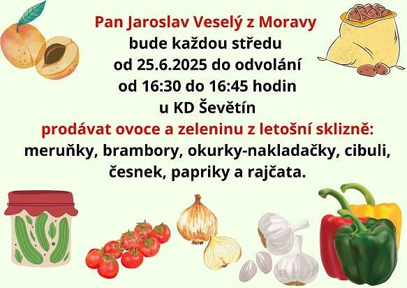 PRODEJ OVOCE A ZELENINY Z MORAVY