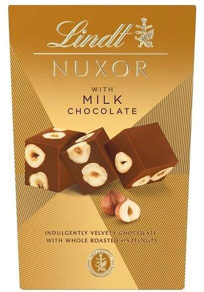 Pralinky Lindt Nuxor - mléčné s oříšky, 150 g